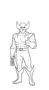 coloriage Wolverine updated a dessiner en ligne
