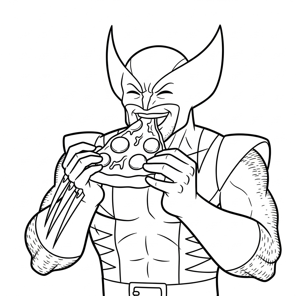 Tranh tô màu Wolverine