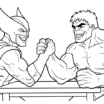 coloriage Wolverine updated pour enfant de 3 ans