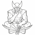 coloriage Wolverine updated a imprimer gratuitement