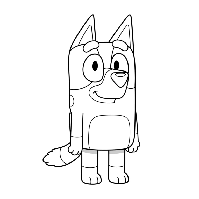 Tranh tô màu Bluey