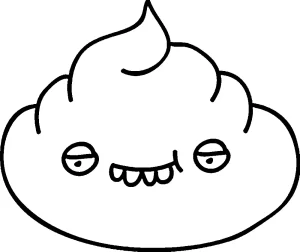 coloriage Caca kawaii en ligne pour enfant