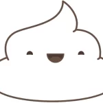 coloriage Caca kawaii a imprimer gratuitement