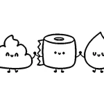 coloriage Caca kawaii pour enfant de 8 ans