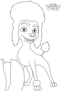 coloriage 200% Wolf educatif pour enfant