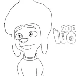 coloriage 200% Wolf a imprimer pour enfant de 4 ans