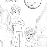 coloriage 200% Wolf gratuit à imprimer