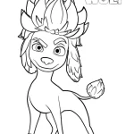coloriage 200% Wolf à imprimer kawaii