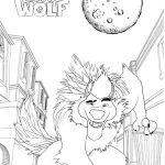 imprimer coloriage 200% Wolf gratuit