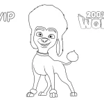 coloriage 200% Wolf pour bebe a imprimer