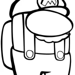 coloriage Among Us à imprimer pour enfant de 9 ans