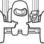 coloriage Among Us gratuit à imprimer