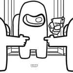 coloriage Among Us pour enfants