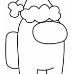 coloriage Among Us pour enfant de 3 ans