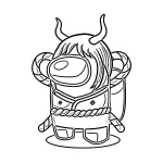 coloriage Among Us pour bebe a imprimer