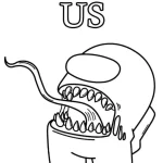 image de coloriage Among Us pour enfant