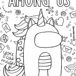 coloriage Among Us à imprimer gratuitement pdf