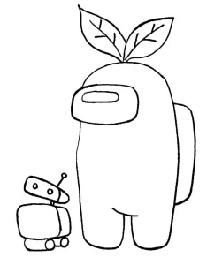 coloriage Among Us à imprimer gratuitement