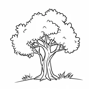 coloriage Arbre d