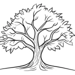 imprimer coloriage Arbre gratuit