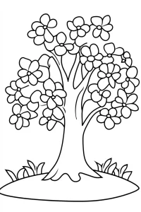 coloriage Arbre à imprimer pdf