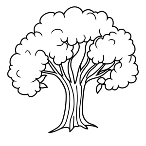 coloriage Arbre à imprimer gratuit