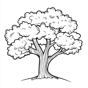 coloriage Arbre gratuit a imprimer