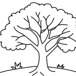 coloriage Arbre pour enfant de 6 ans