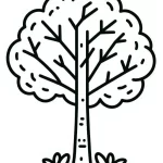 coloriage Arbre pour enfants a imprimer
