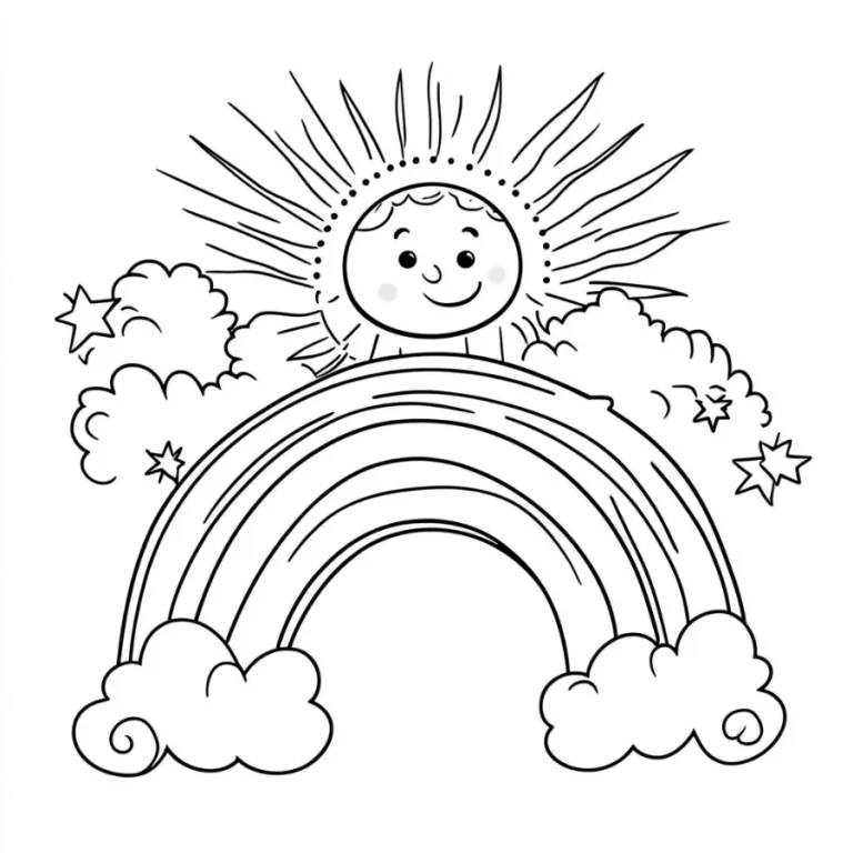 Tranh tô màu Arc En Ciel