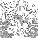 coloriage Arc En Ciel pour primaire