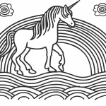 coloriage Arc En Ciel pour enfant