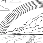 coloriage Arc En Ciel a imprimer gratuitement