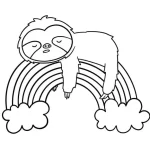 coloriage Arc En Ciel pour enfants à télécharger