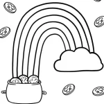image de coloriage Arc En Ciel pour enfant