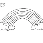 a imprimer coloriage Arc En Ciel gratuit