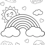 coloriage Arc En Ciel et apprentissage