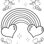 coloriage Arc En Ciel à imprimer pour enfant de 12 ans