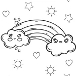 coloriage Arc En Ciel à imprimer gratuitement pdf