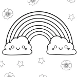 coloriage Arc En Ciel pour enfant de 4 ans