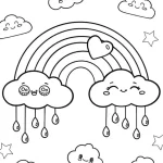 coloriage Arc En Ciel pour primaire