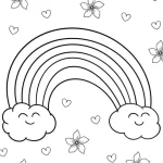 coloriage Arc En Ciel et dessin a imprimer