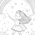 coloriage Arc En Ciel a colorier en ligne gratuitement