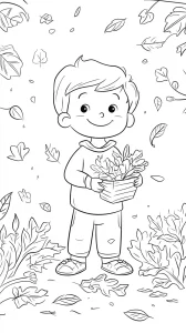 coloriage Automne à imprimer gratuit