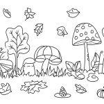 coloriage Automne pour enfant de 5 ans