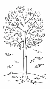 imprimer coloriage Automne gratuit