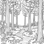 coloriage Automne à imprimer pour enfant de 10 ans