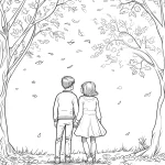 coloriage Automne pour enfants à télécharger
