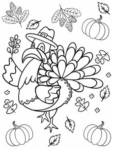 coloriage Automne à imprimer pour enfant de 2 ans