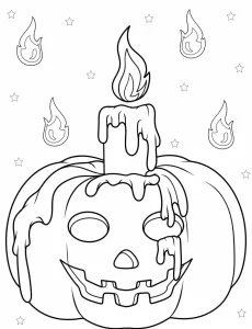 coloriage Automne de pour enfants